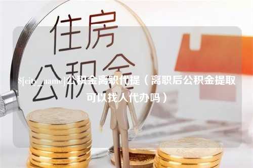 莘县公积金离职代提（离职后公积金提取可以找人代办吗）